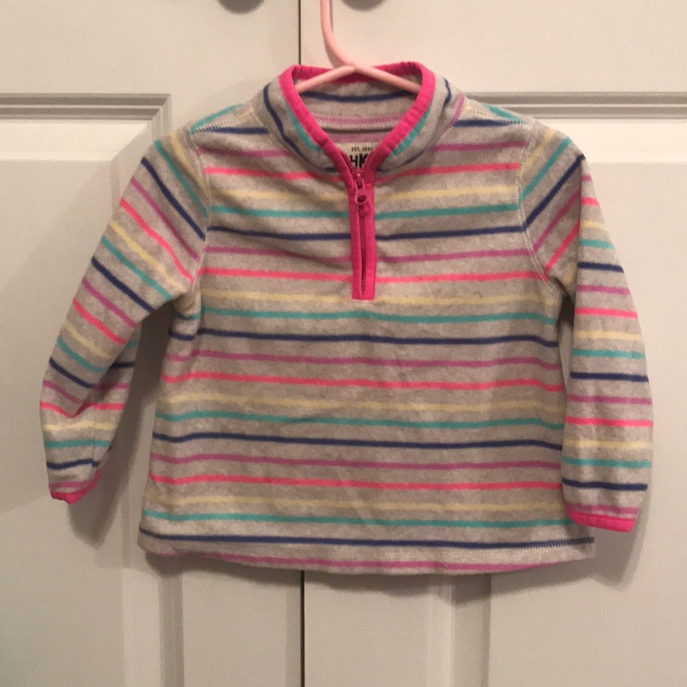 Colorful striped fleece